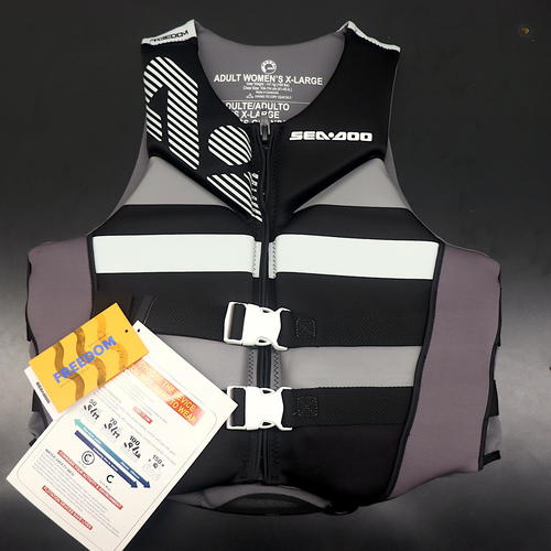 Sea-Doo Women's Freedom Life Jacket PFD Vest Black XL 2859451290 Jet Ski PWC