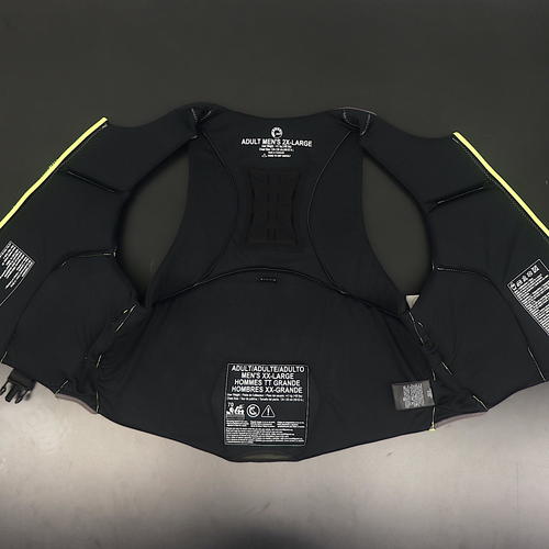 Sea-Doo Airflow Life Jacket PFD Vest Mens 2XL Gray Neon Green 2859381490