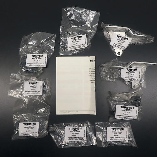 Triumph Tiger Adjustable High Wind Screen Kit