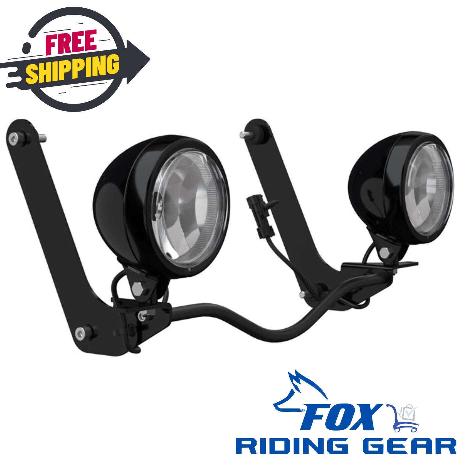 OPEN BOX OEM Indian Fork Driving Light | Gloss Black | Missing Item | 2880732-266