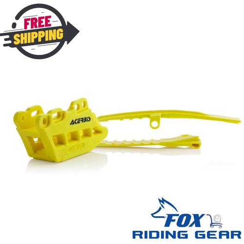 OEM Acerbis Chain Guide & Slider Kit | Yellow | Suzuki RMZ 450 | 0023073.060