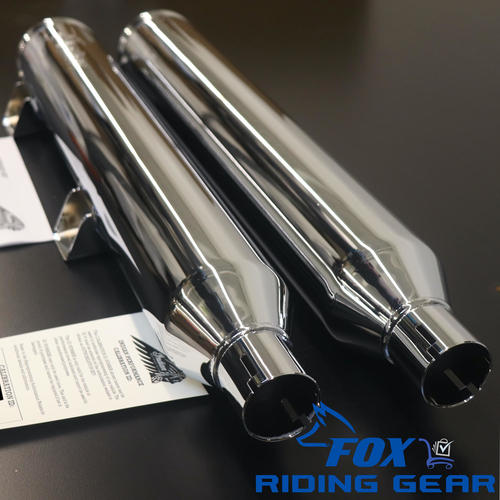 OEM Indian Scout Stage-1 Slip-on Exhaust | Chrome | 2880782-156