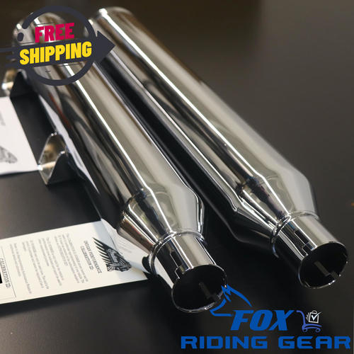 OEM Indian Scout Stage-1 Slip-on Exhaust | Chrome | 2880782-156