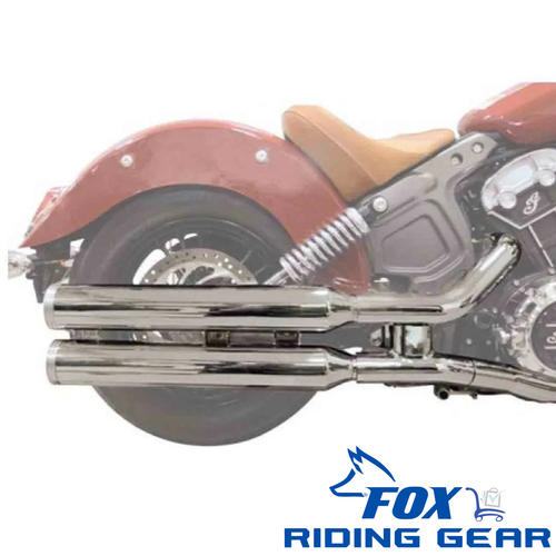 OEM Indian Scout Stage-1 Slip-on Exhaust | Chrome | 2880782-156