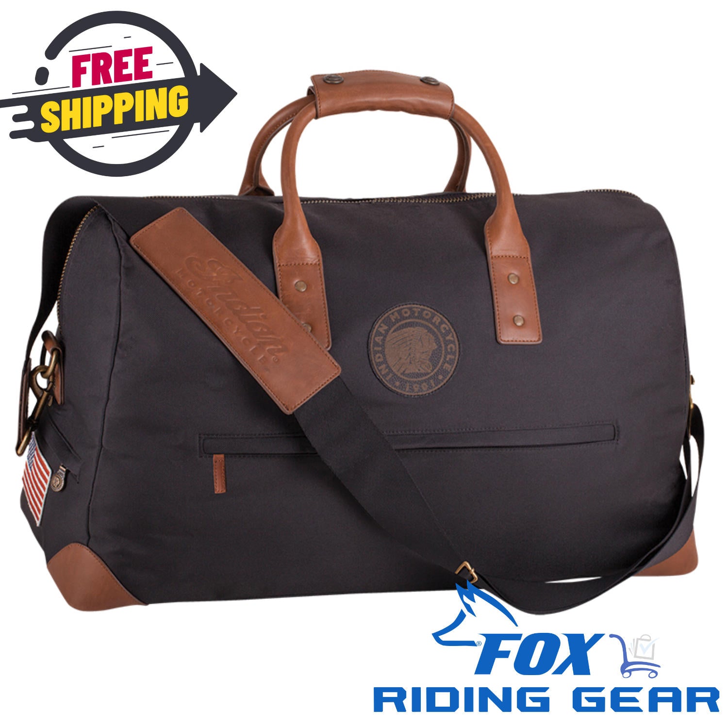 IND POLY/LEATHER GYM BAG - Open Box