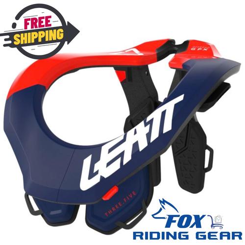 OEM Leatt MOTO 3.5 Neck Brace | Royal Blue & Red | Size: XXL | 1020003932