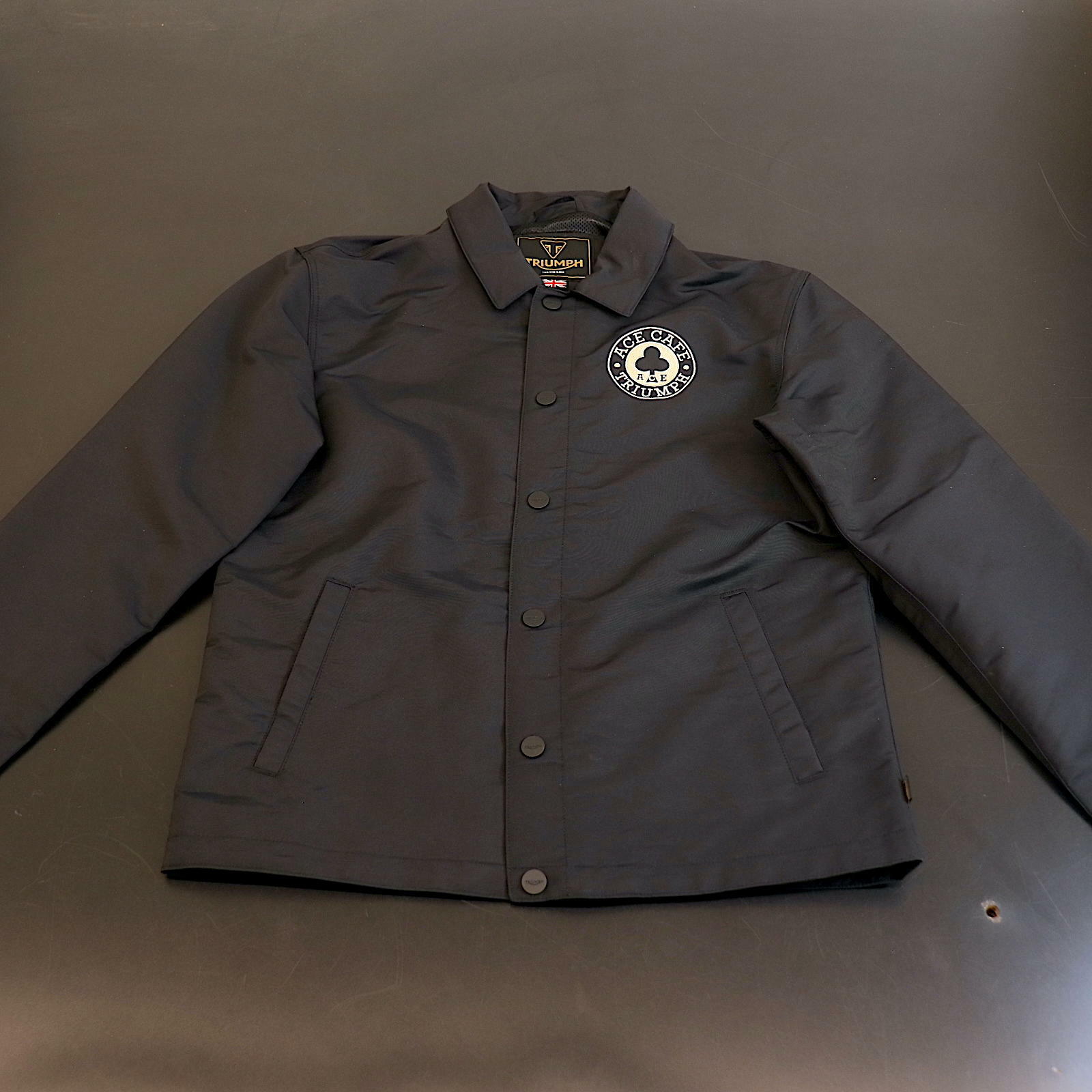 OPEN BOX OEM Triumph Ace Cafe Coach Jacket | Mens Size: Medium | MTES23801-M
