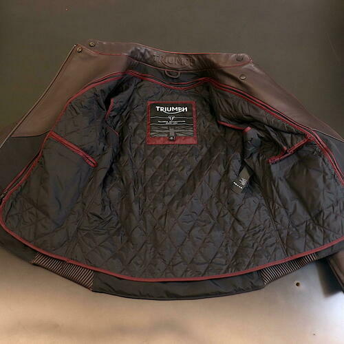 Triumph Andorra Womens Vintage Red Leather Jacket XXL MLLS17110-XXL - Open Box