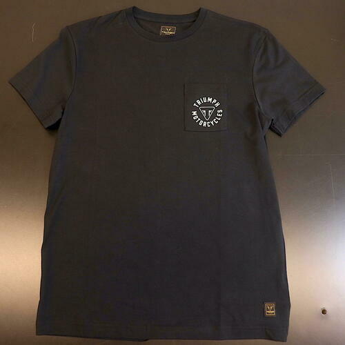 OPEN BOX OEM Triumph Newlyn Tee | Jet Black | Mens Size: XXL | MTSS21028-XXL