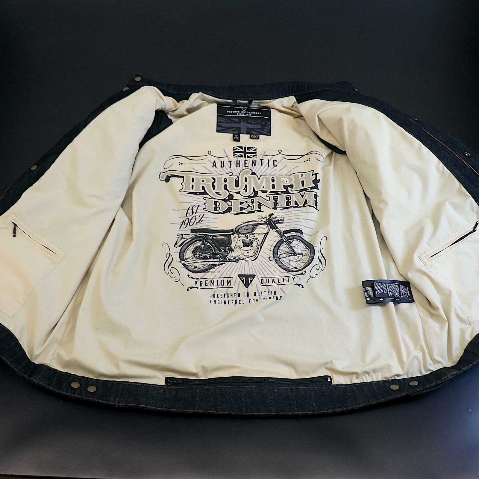 OPEN BOX OEM Triumph Byford Motorcycle Jacket | Mens Size : XXL | MTHS17123-XXL