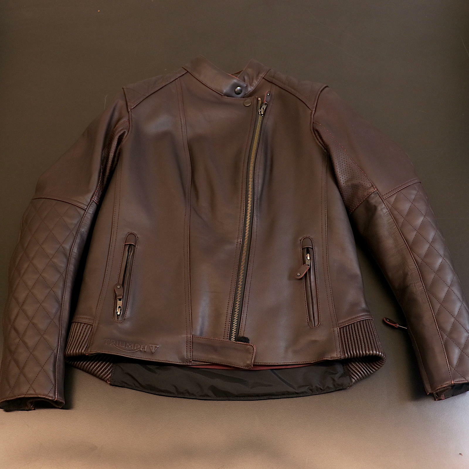 OPEN BOX OEM Triumph Andorra Leather Jacket | Women's Size : Large | MLLS17110-L