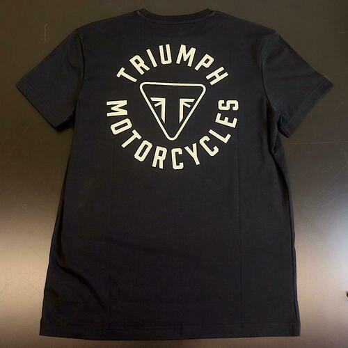 OPEN BOX OEM Triumph Newlyn Tee | Jet Black | Mens Size: XL | MTSS21028-XL