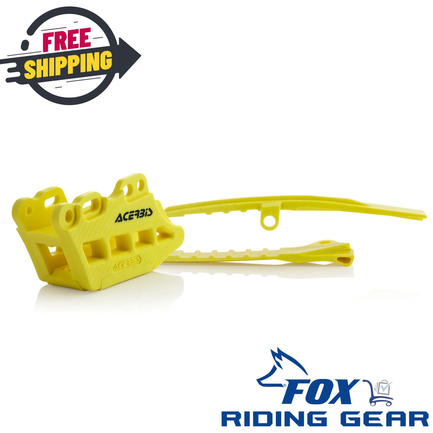 OPEN BOX OEM Acerbis Chain Block / Slider | Yellow | Suzuki RMZ | 26866-30231