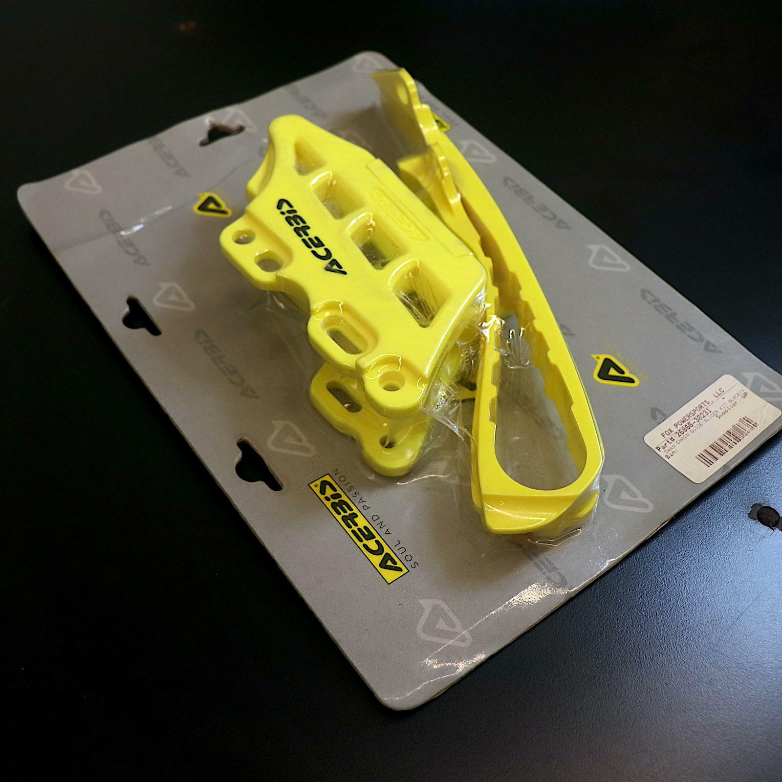 OPEN BOX OEM Acerbis Chain Block / Slider | Yellow | Suzuki RMZ | 26866-30231