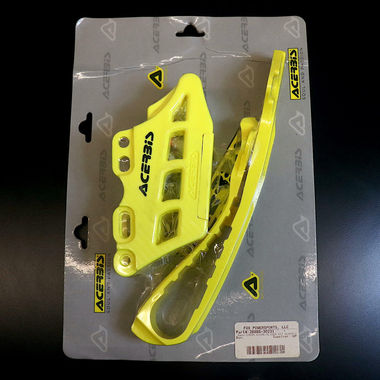 OPEN BOX OEM Acerbis Chain Block / Slider | Yellow | Suzuki RMZ | 26866-30231
