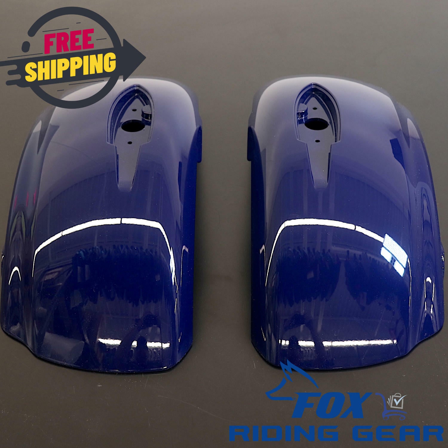 Indian OEM Saddle Bag Lid Kit Blue 5450213-640 - Open Box