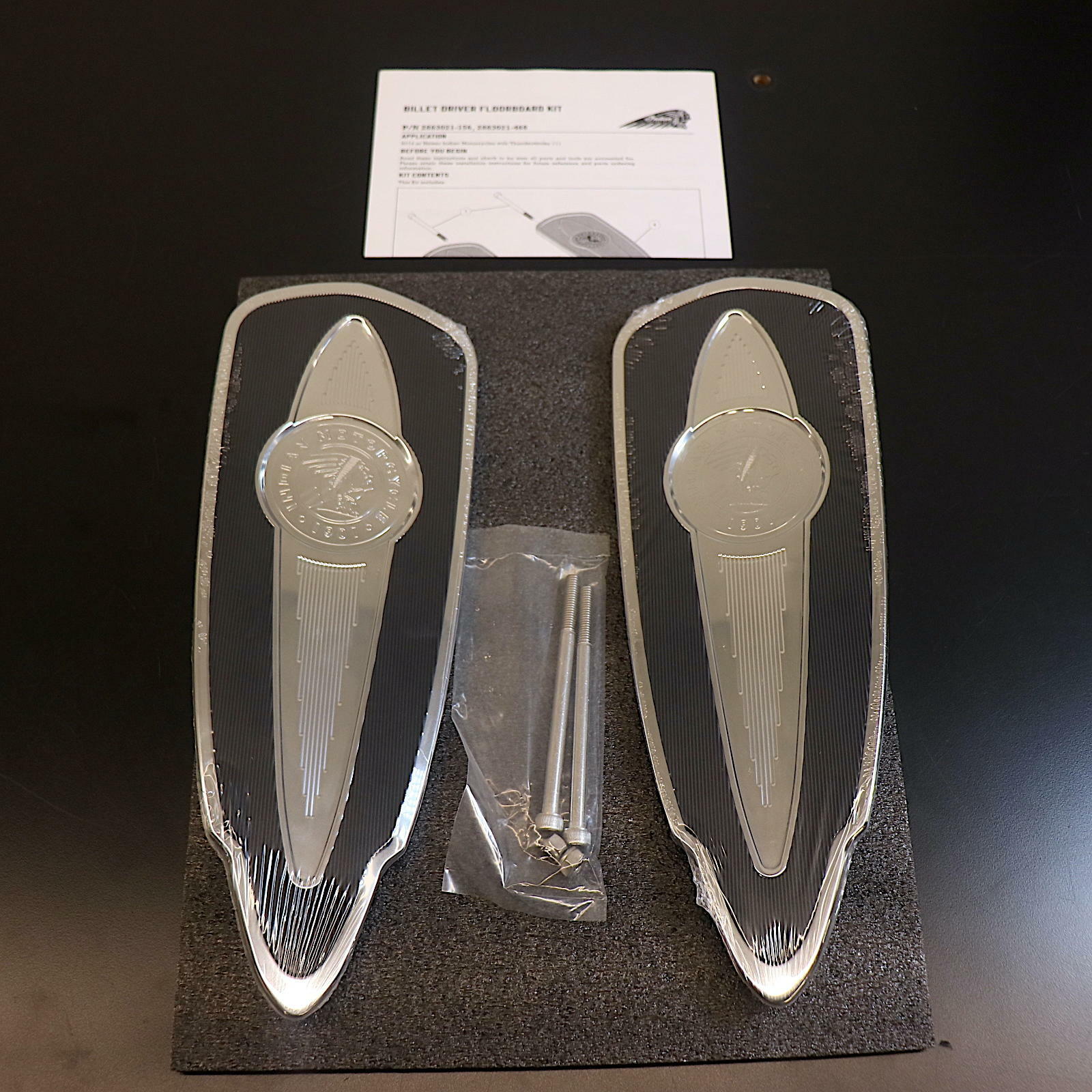 OEM Indian Select Rider Floorboards | Chrome | 2883021-156 - Open Box