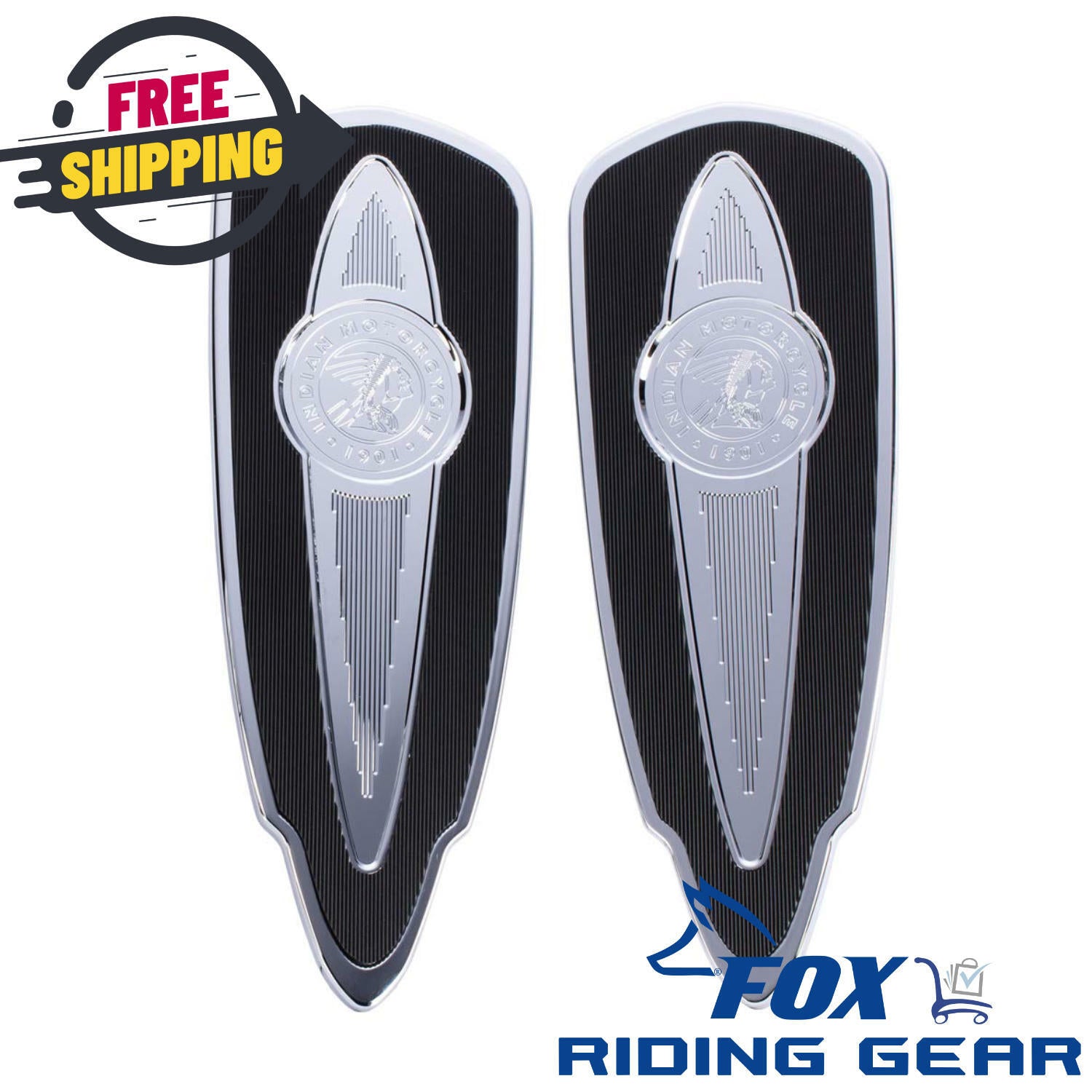 OEM Indian Select Rider Floorboards | Chrome | 2883021-156 - Open Box