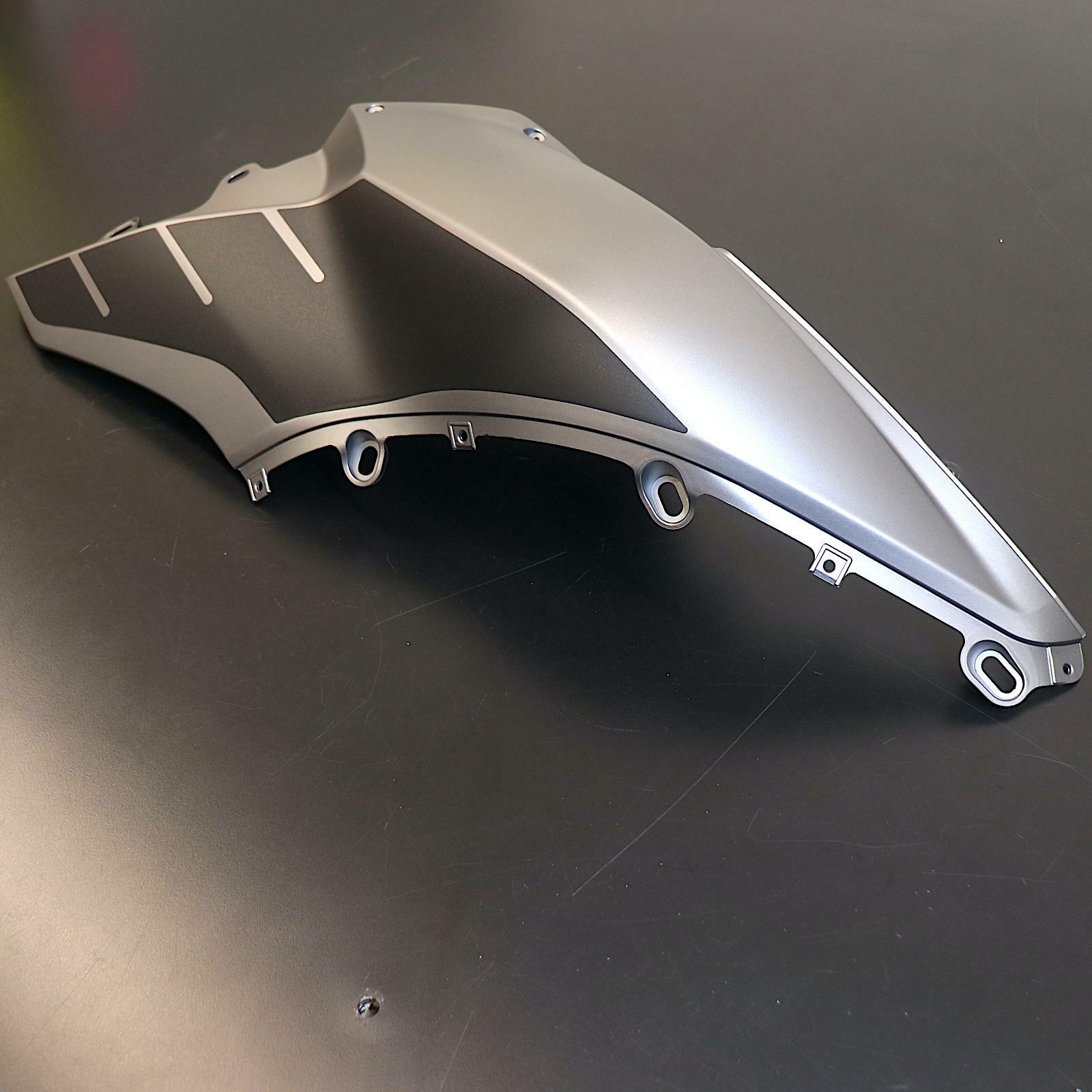 OPEN BOX OEM Ducati Multistrada Half Tank Fairing | Right Hand Side | Grey & Black | 48012943AF