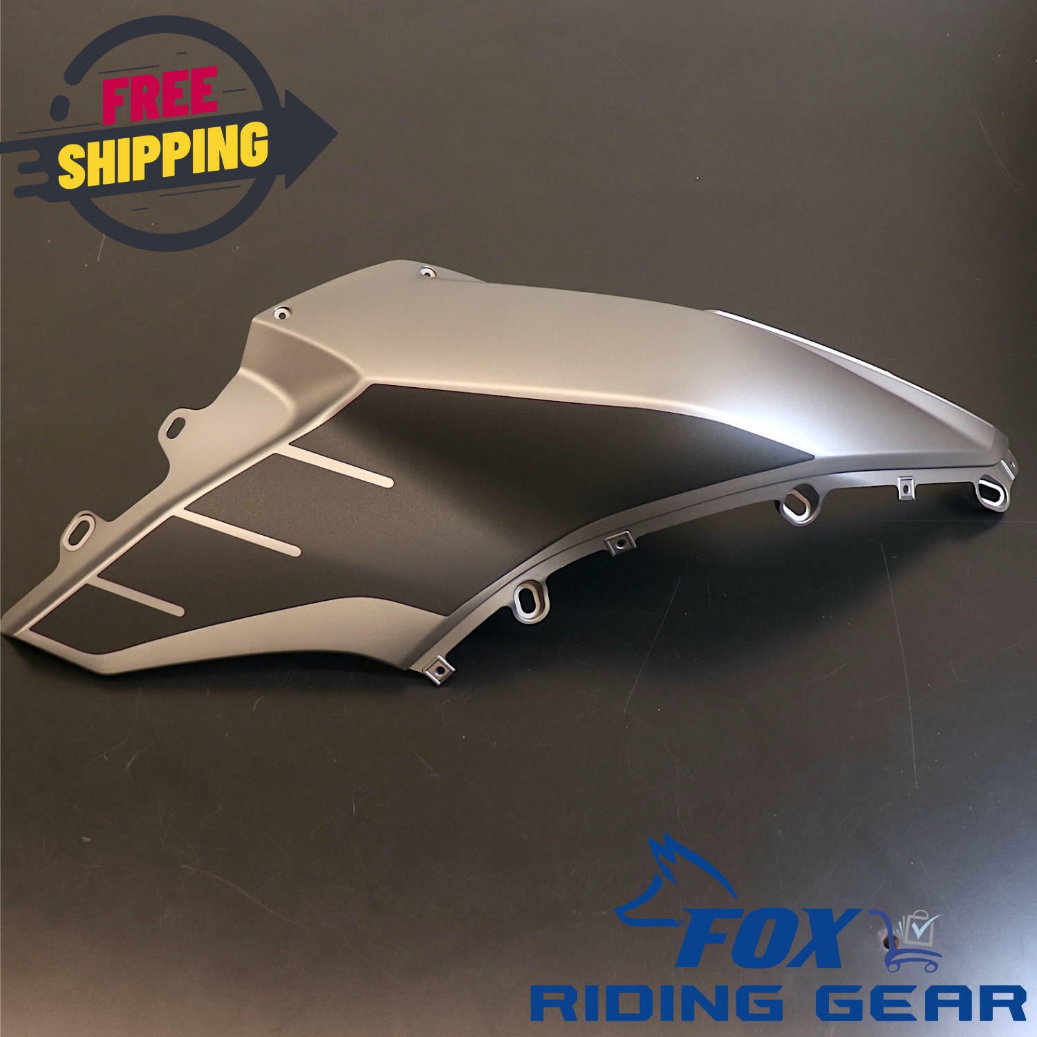 OPEN BOX OEM Ducati Multistrada Half Tank Fairing | Right Hand Side | Grey & Black | 48012943AF