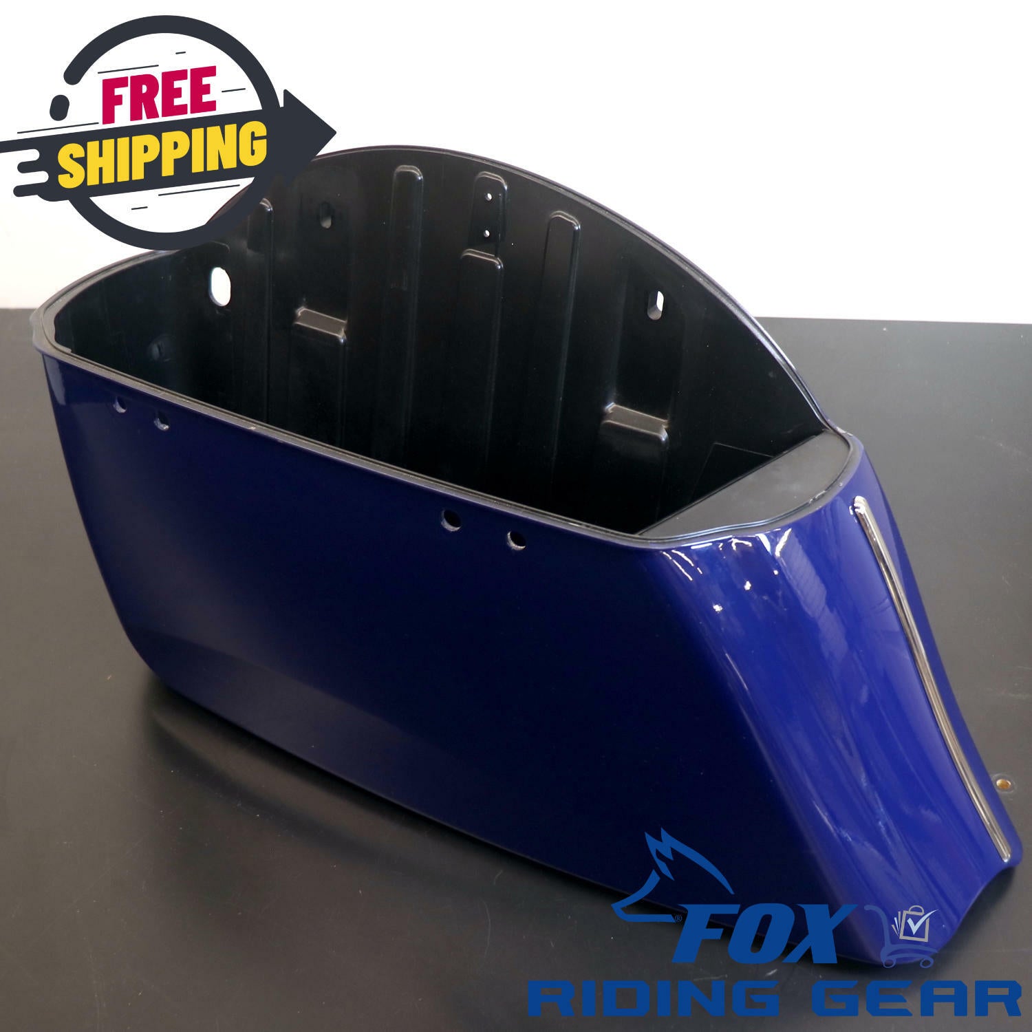 OPEN BOX OEM Indian SaddleBag Bin Assembly | Left Hand Side | Spring Blue | 5450738-640
