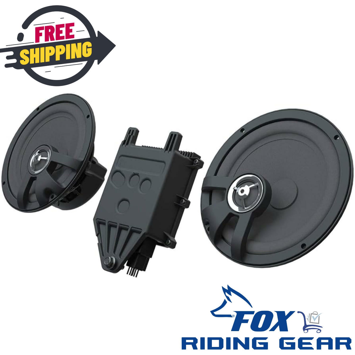 OPEN BOX OEM Indian Powerband Audio SaddleBag Speakers | 6 1/2 in | 2883922