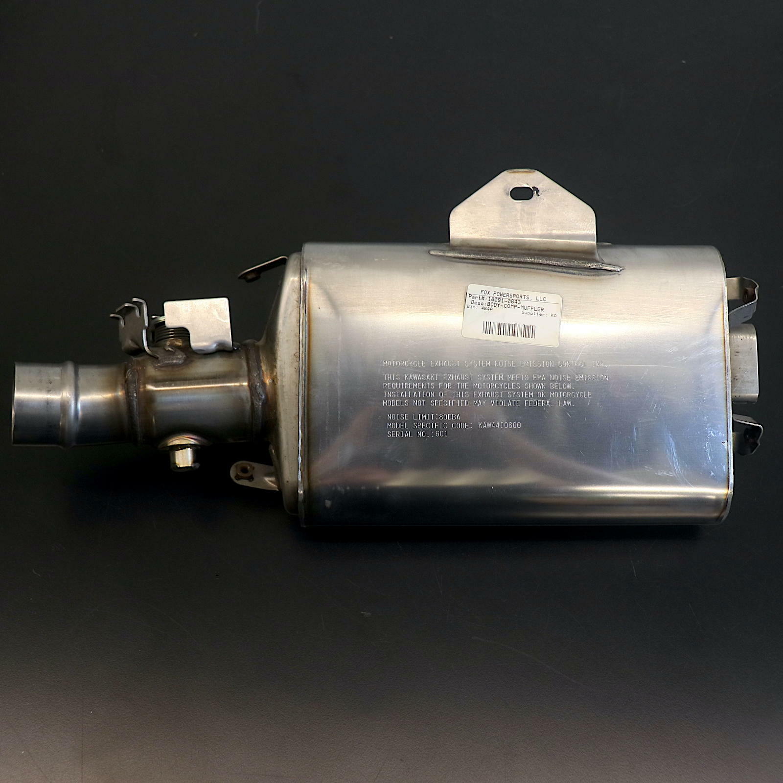 Kawasaki OEM Body Comp Muffler Exhaust Assembly 18091-0843 - Open Box