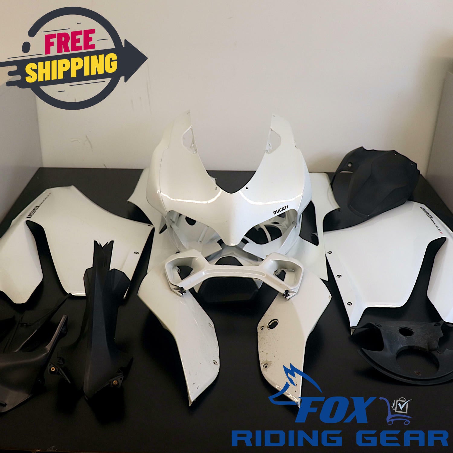 OPEN BOX OEM Ducati Panigale 1199 Plastic Set | Arctic White | DU1199-PLASTICS