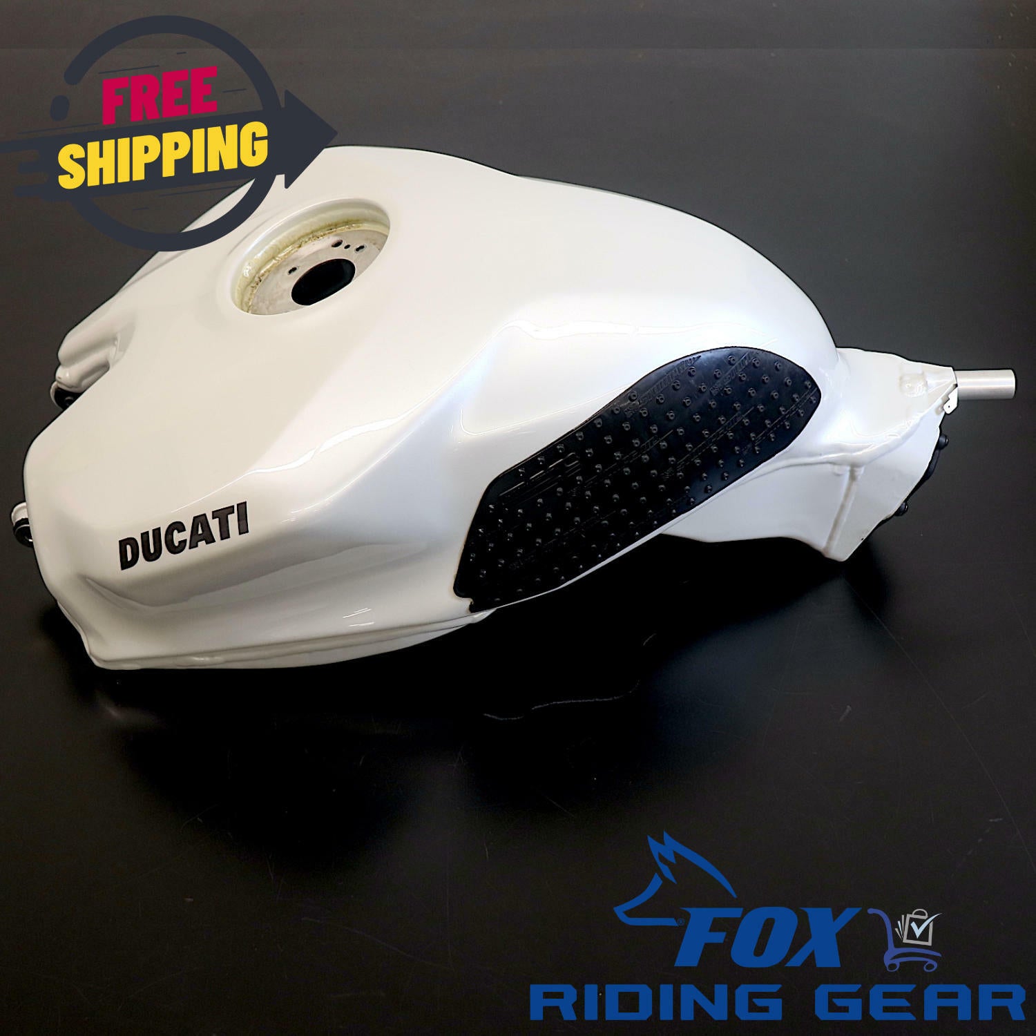 OEM Ducati Panigale 1199 Tank & Fuel Pump Assembly | Arctic White | DU1199-TANK-PUMP - Open Box