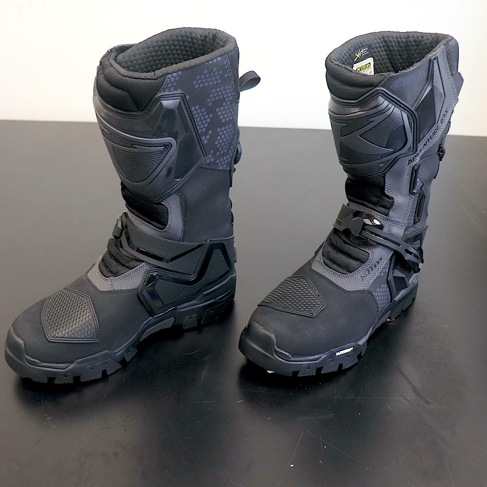 OPEN BOX OEM Klim GTX Adventure Boot | Stealth | Mens Size : 10 | 3119-000-010-001