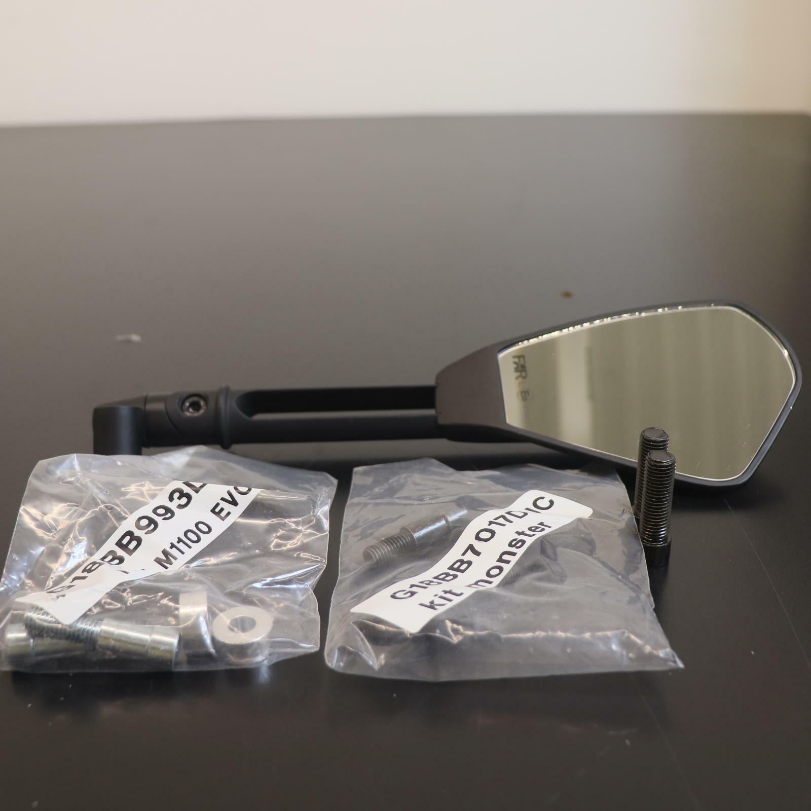 OEM Ducati Viper Mirror | Right Side Only | Matte Black | 96880031A - Open Box