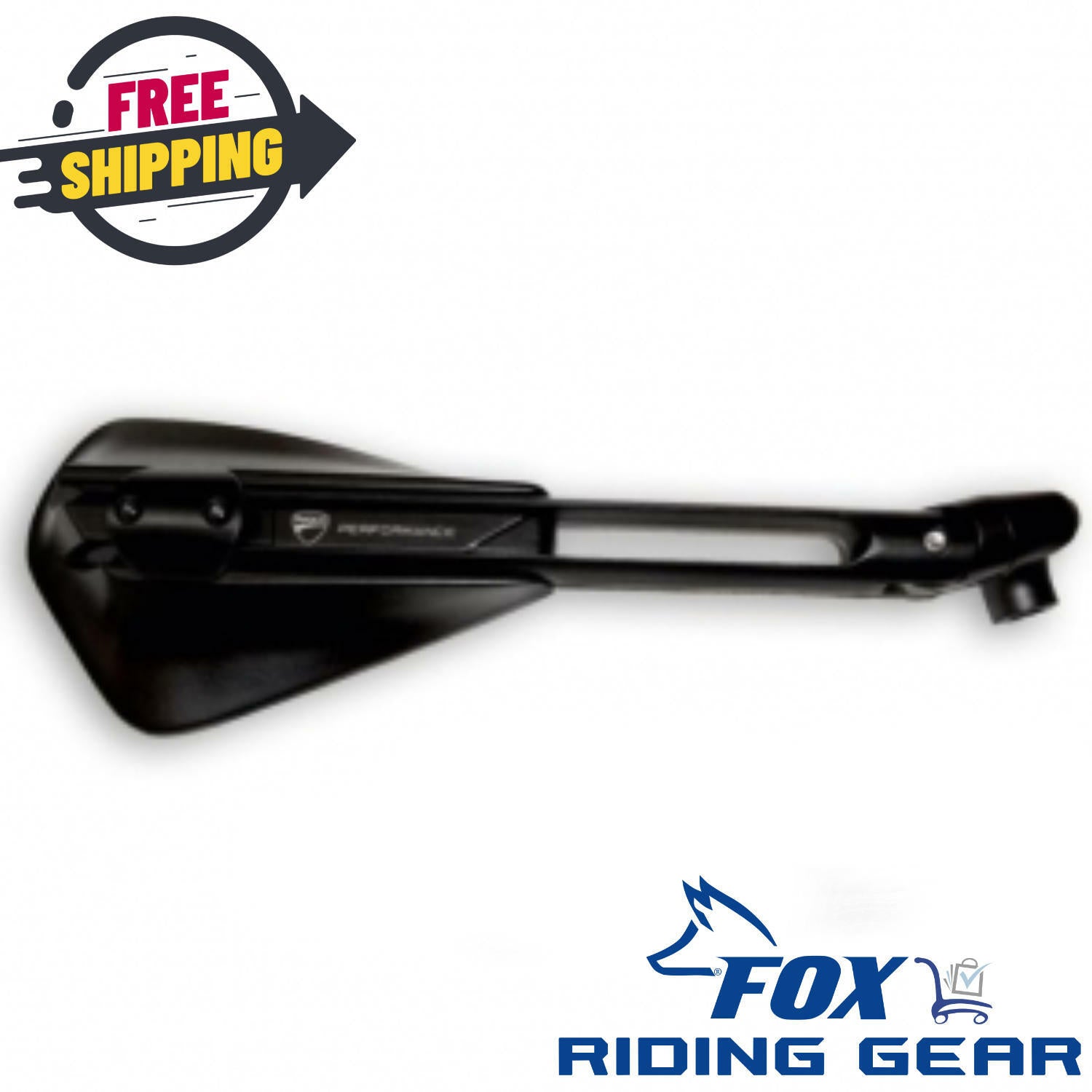 OEM Ducati Viper Mirror | Right Side Only | Matte Black | 96880031A - Open Box