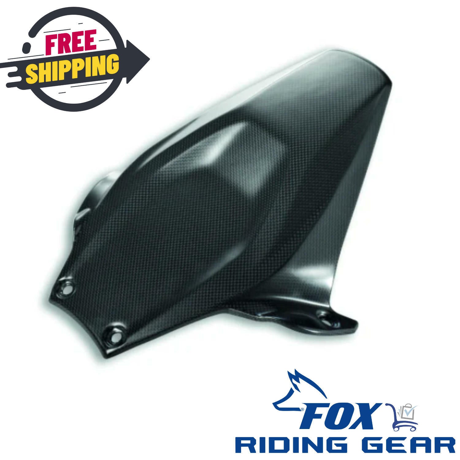 OEM Ducati Rear Carbon Mudguard kit | Carbon Fiber | 96980321A - Open Box