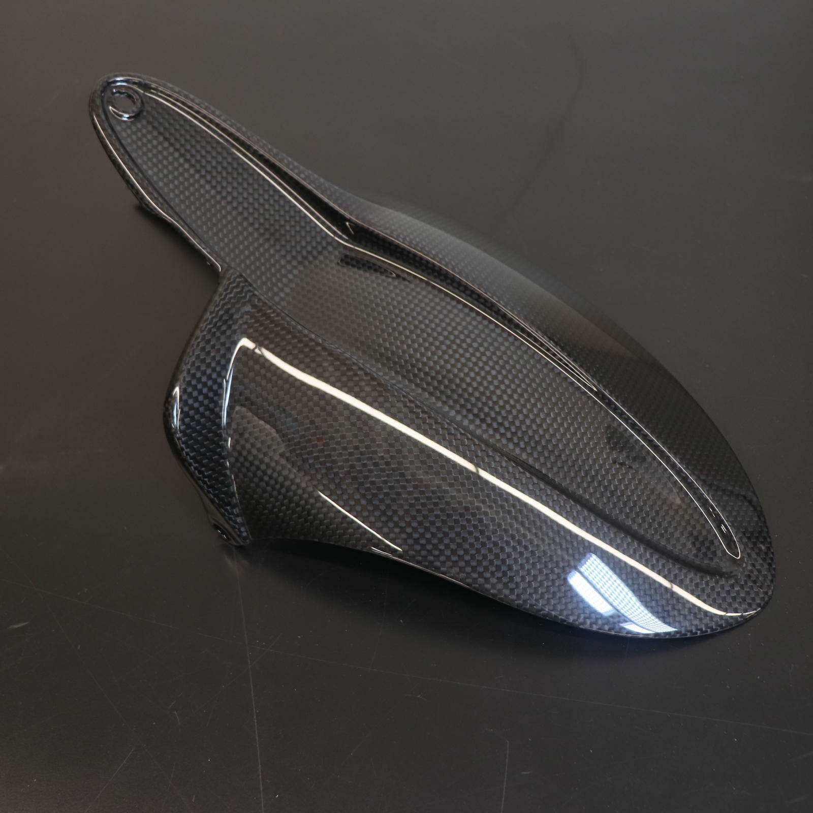 OEM Ducati Rear Carbon Mudguard | Single- Sided Swingarm | 969A04409B - Open Box
