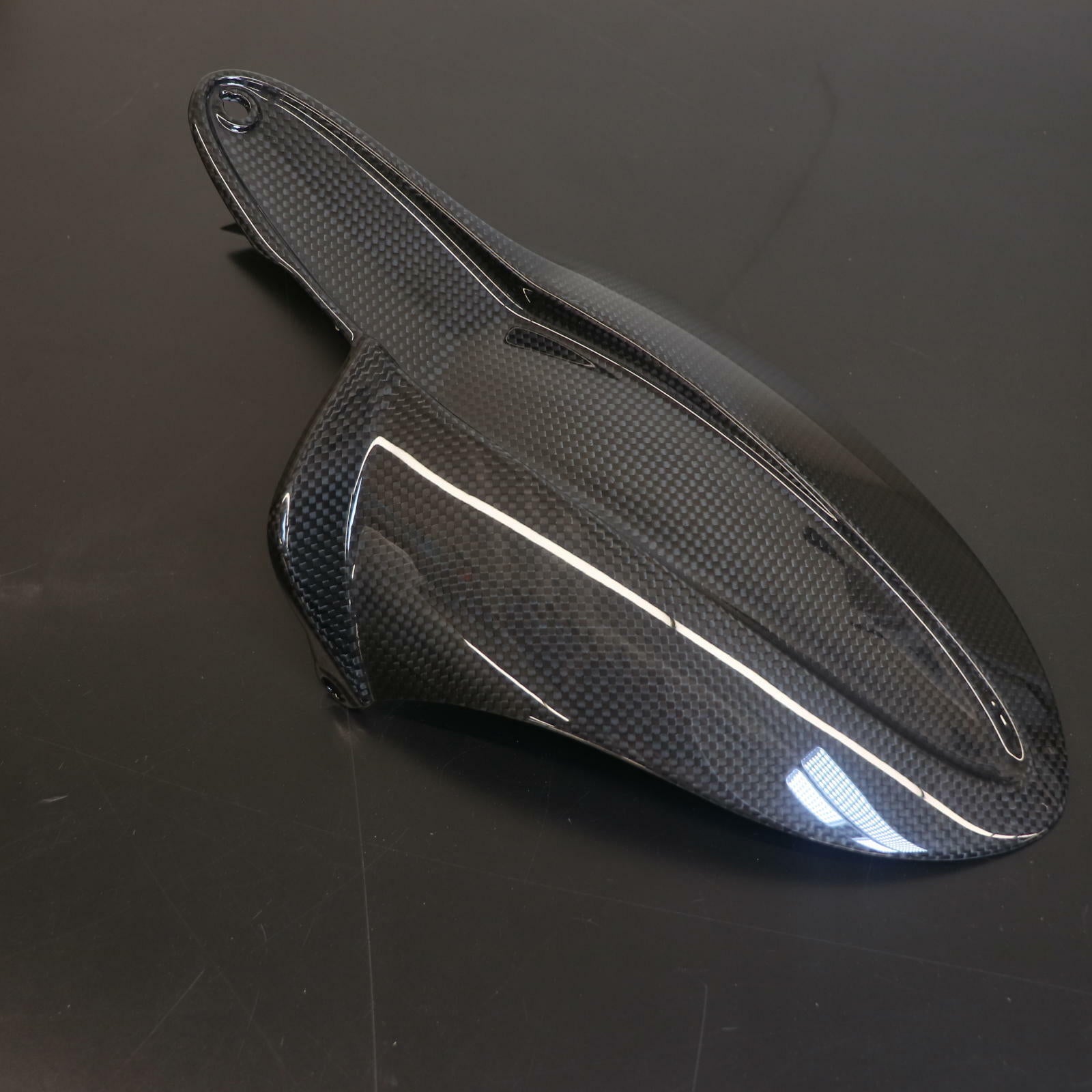 OEM Ducati Rear Carbon Mudguard | Single- Sided Swingarm | 969A04409B - Open Box