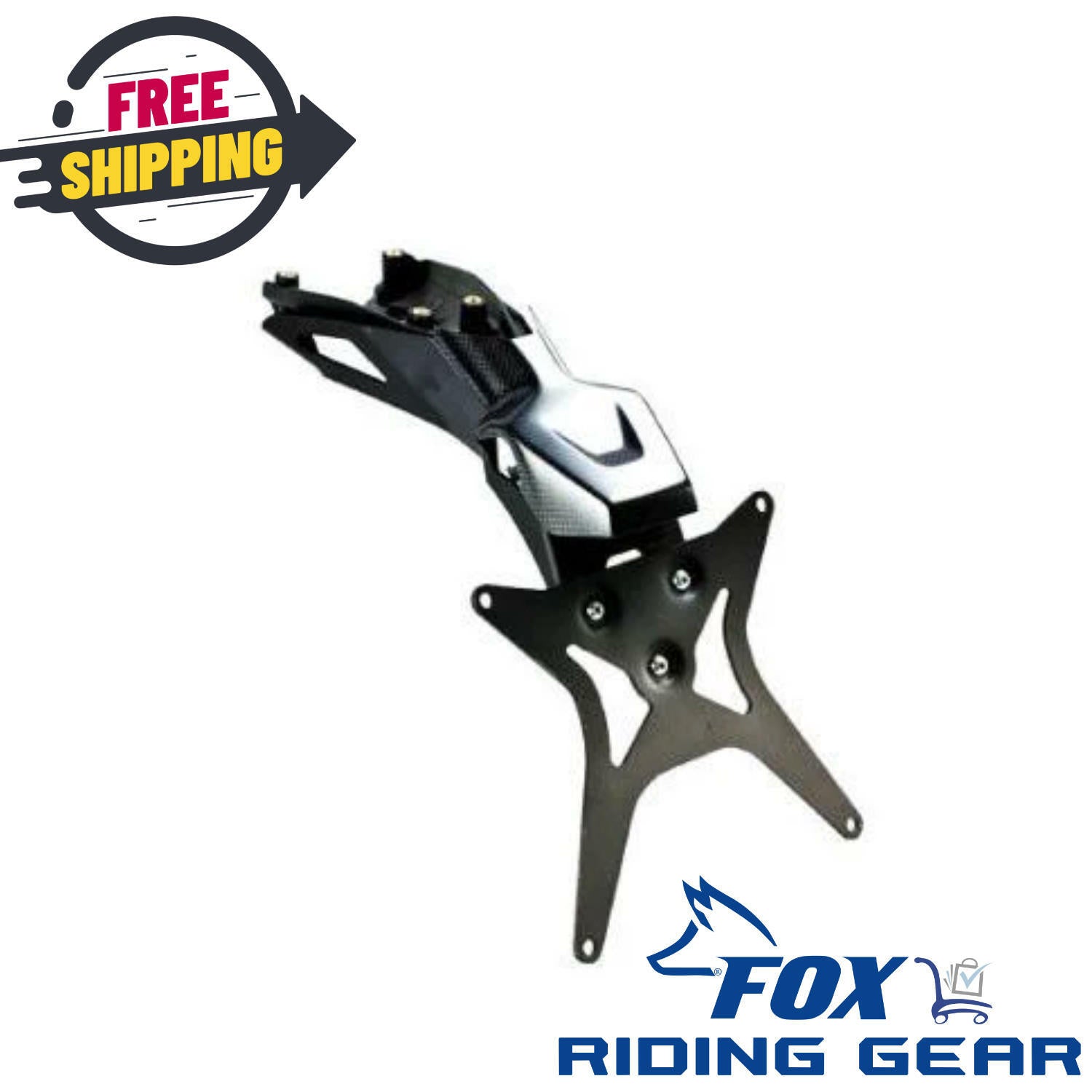 OEM Ducati Plate Holder | Carbon Fiber / Aluminum | 96901112A - Open Box
