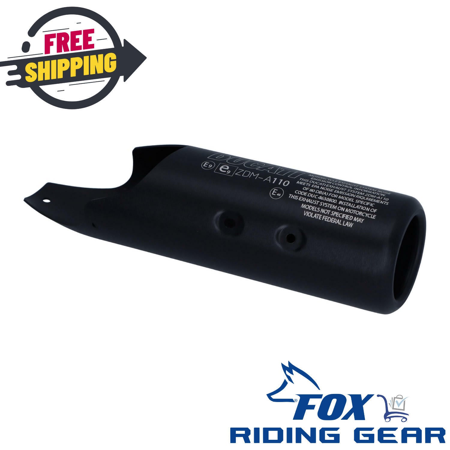 OEM Ducati Exhaust Cover | Scrambler | 4601D503AC - Open Box