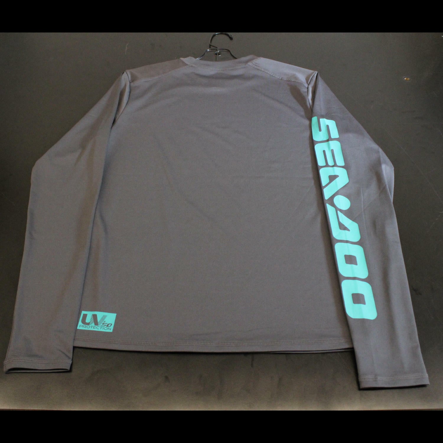 Sea-Doo Long Sleeve Rashguard Men's Size S Charcoal Grey 2880560407 - Open Box