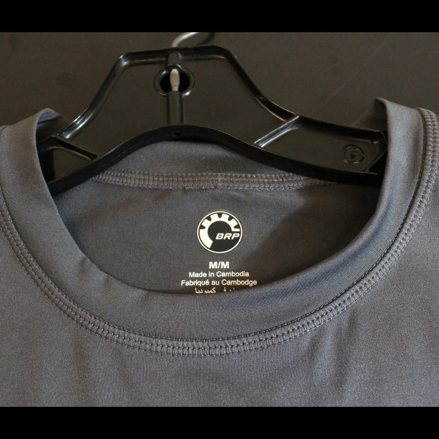 Sea-Doo Men's M Rashguard Long Sleeve Charcoal Grey 2880560607 - Open Box
