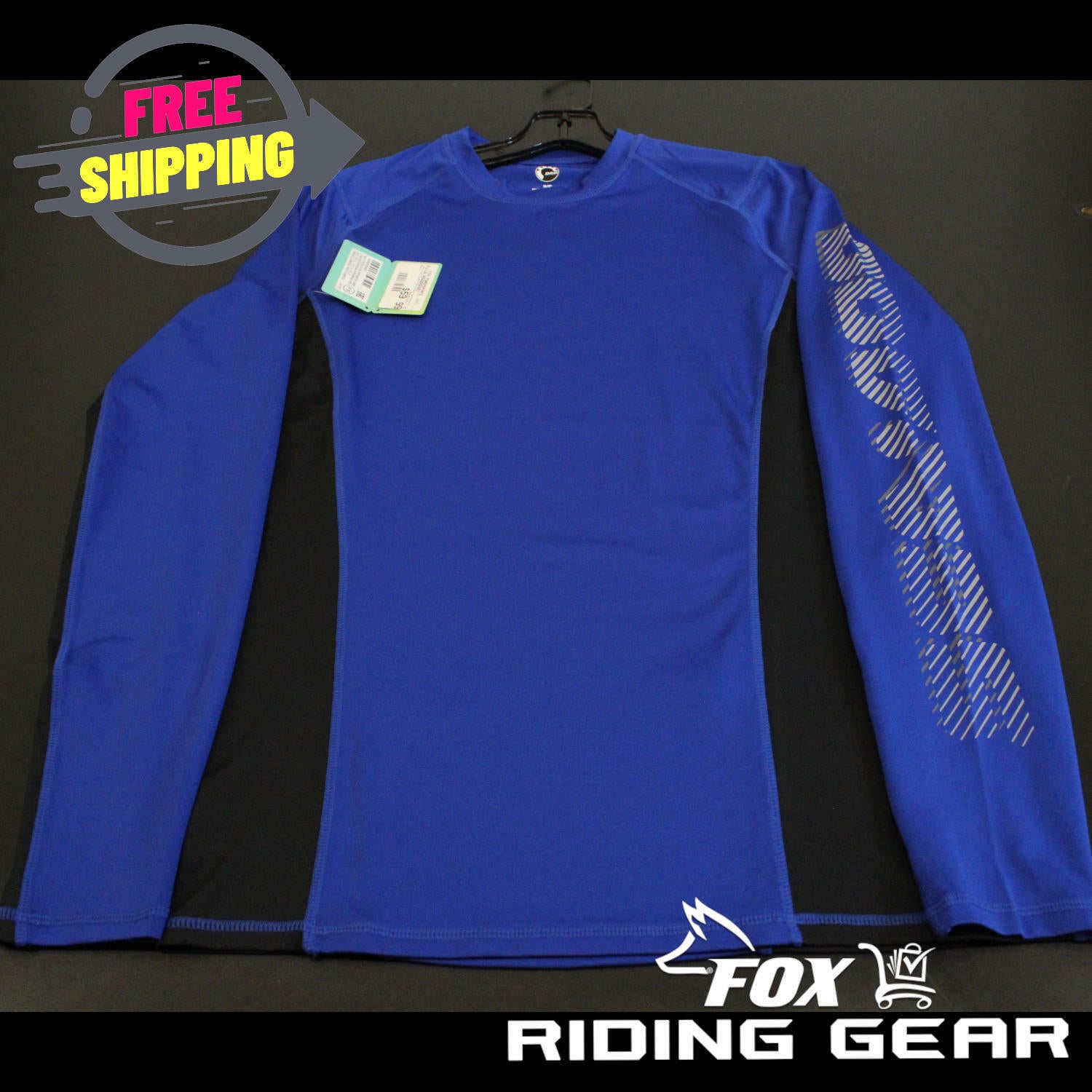 Sea-Doo Mens Long Sleeve Rashguard Royal Blue Small 4546650483 - Open Box