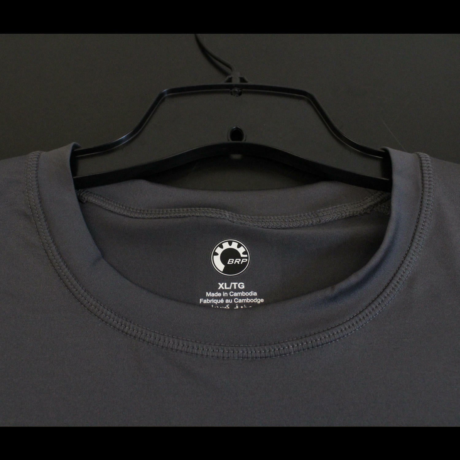 OPEN BOX OEM Sea-Doo Long Sleeve Rashguard | Charcoal Grey | Men's Size: XL