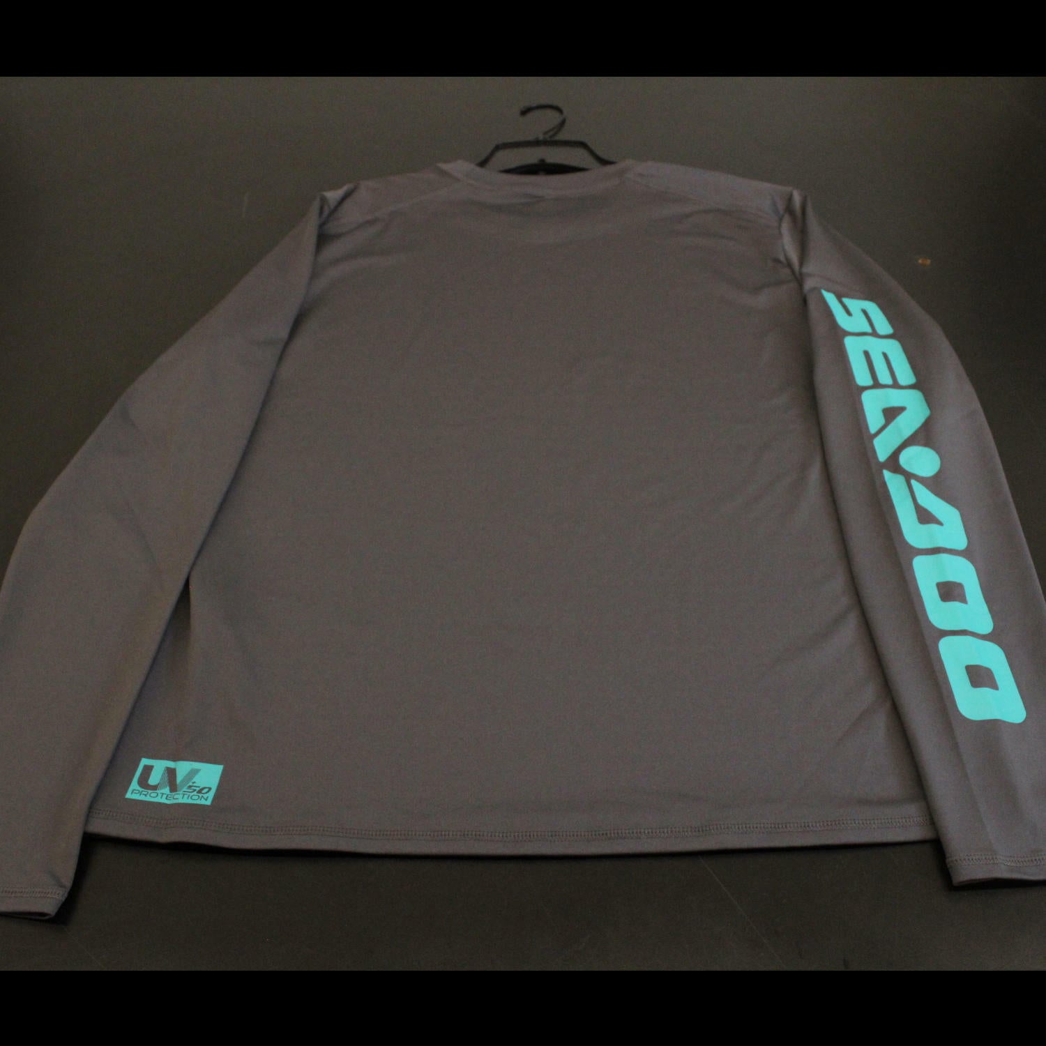 Sea-Doo Men's XL Long Sleeve Rashguard Charcoal Grey OEM 2880561207 - Open Box