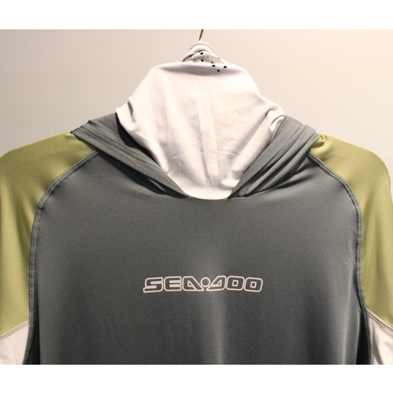 Sea-Doo Men's Hooded LS Long Sleeve Shirt Magnesium M 4546590624 - Open Box