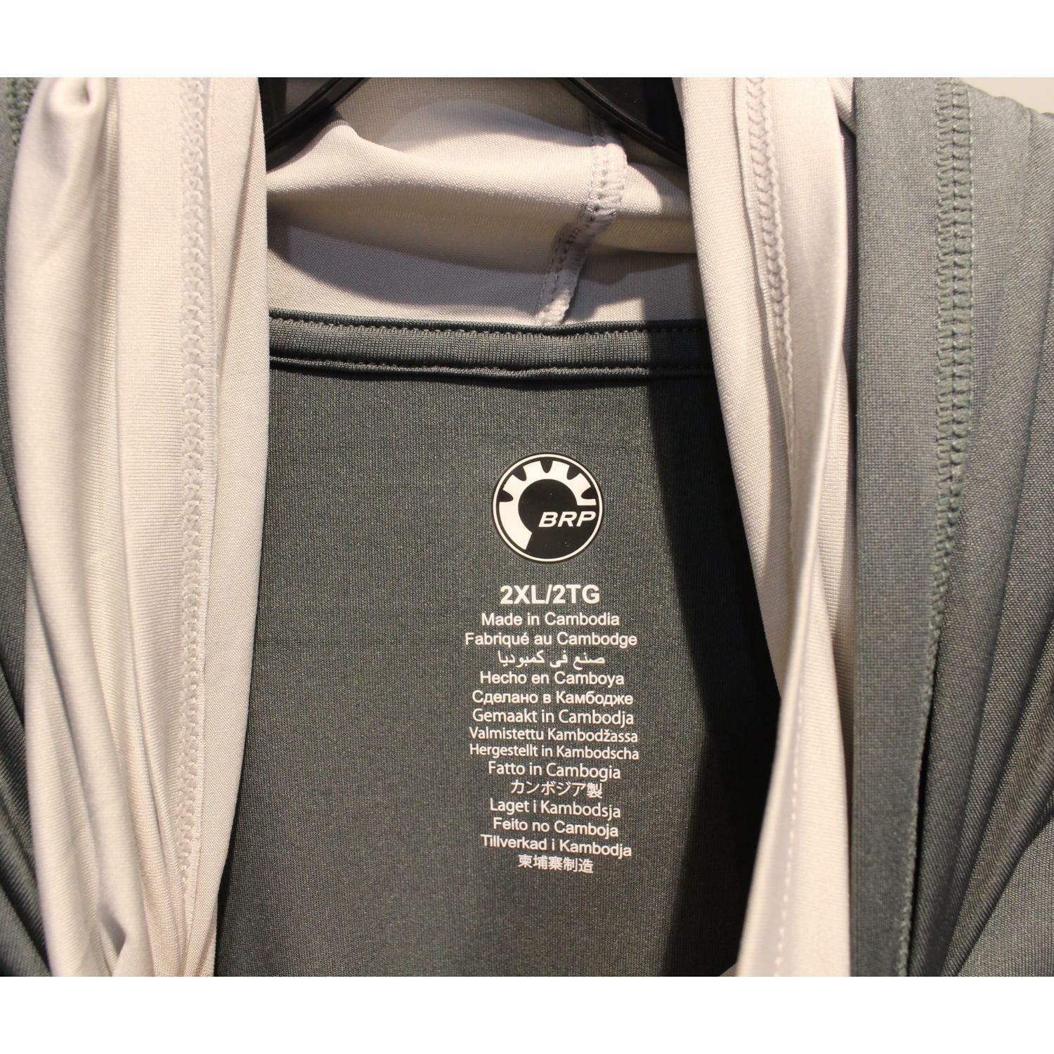 OPEN BOX OEM Sea-Doo Hooded LS Shirt| Magnesium | Men's Size: 2XL