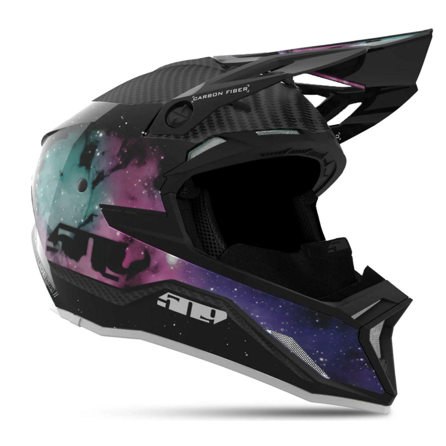 509 Altitude 2.0 Carbon Fiber Snowmobile Helmet (Gloss Galaxy - Large)