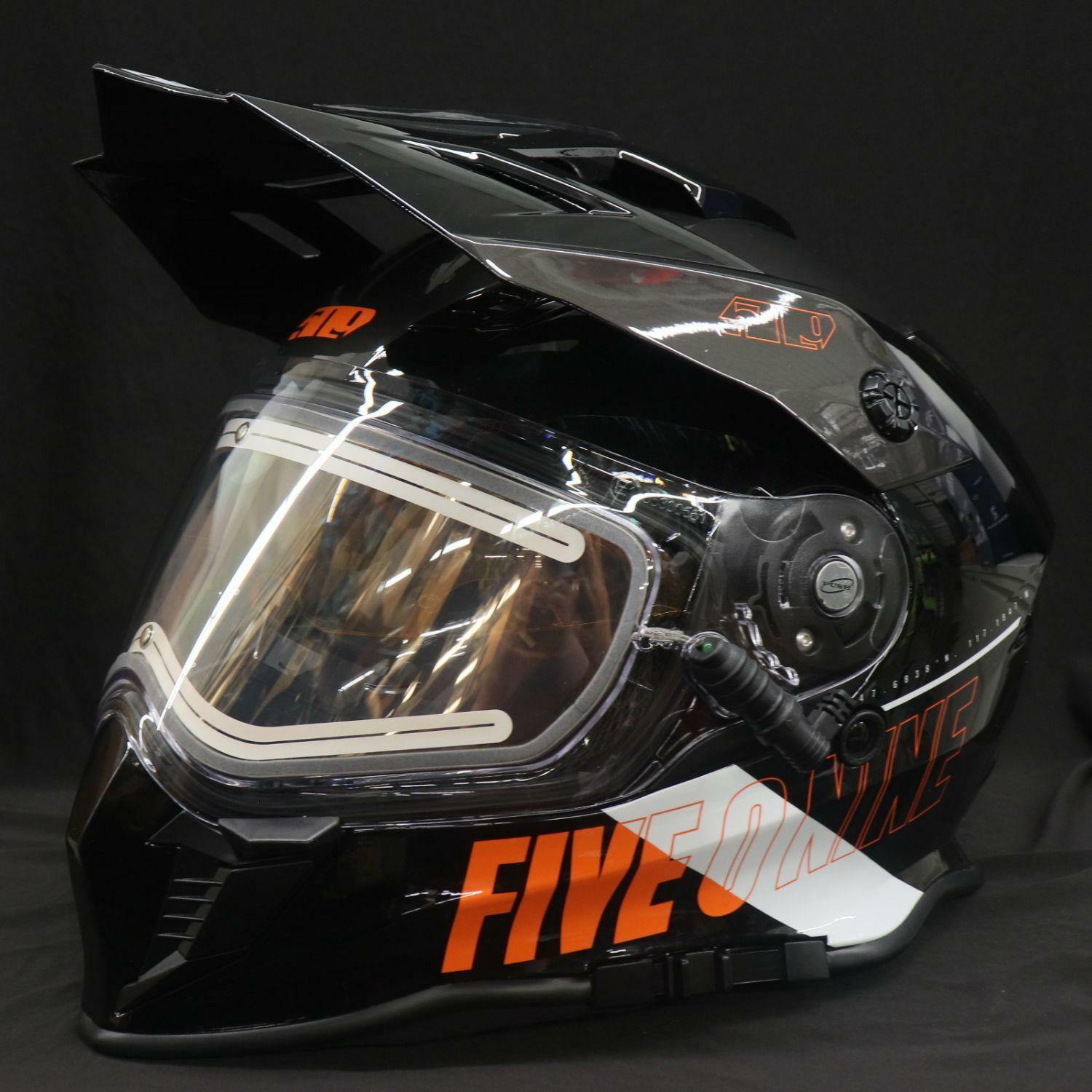 509 Delta R3L Ignite Heated Snowmobile Helmet Orange Medium F01000901-130-403