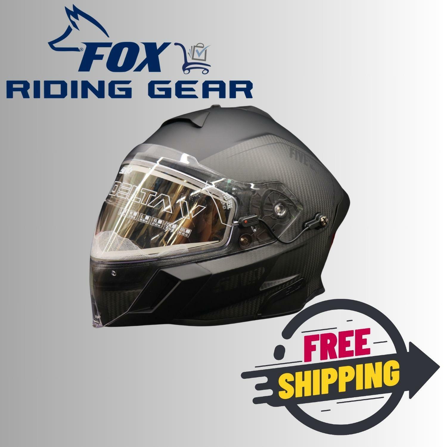 509 Delta V Carbon Ignite Snowmobile Helmet (Matte Black Ops Small)