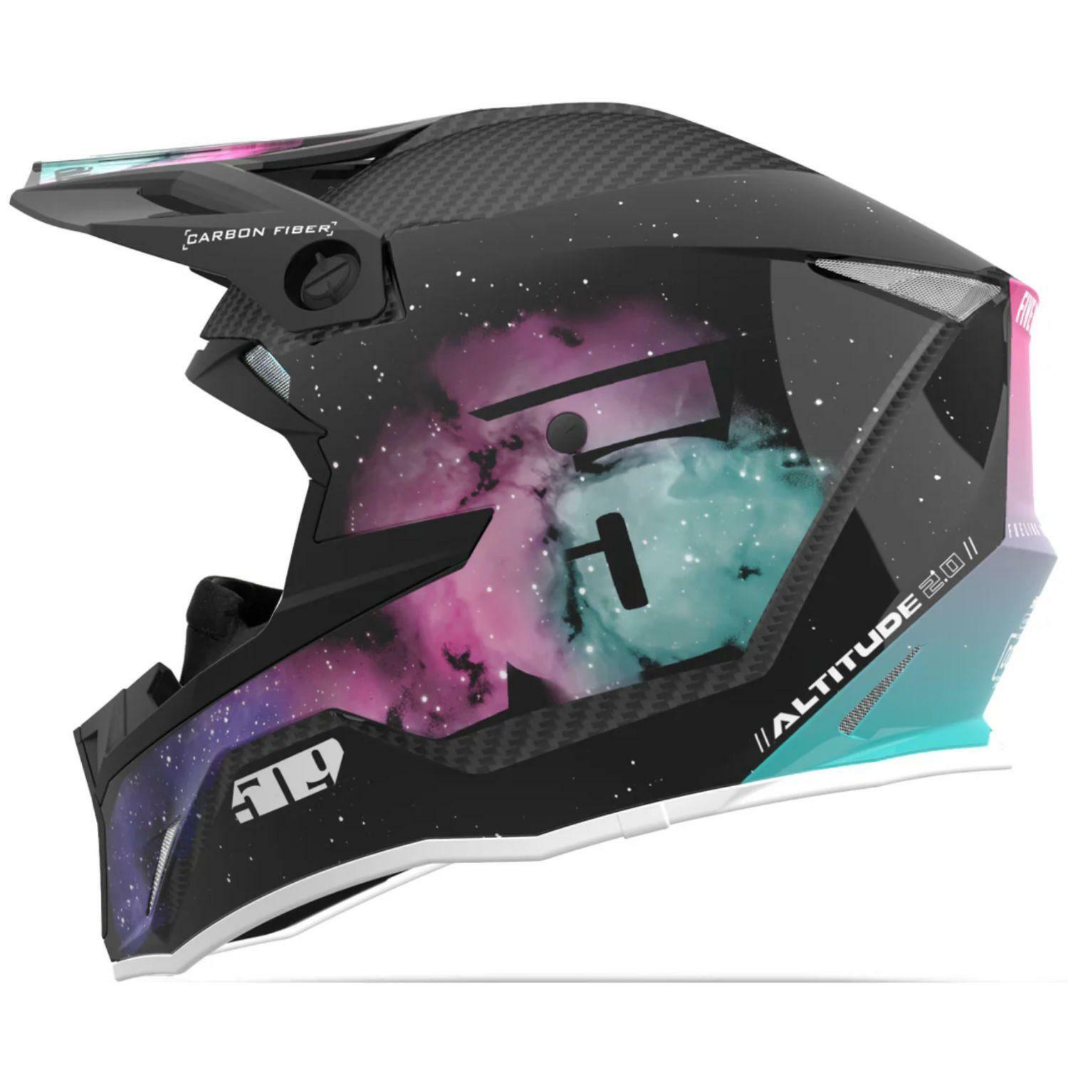 509 Altitude 2.0 Carbon Fiber Snowmobile Helmet (Gloss Galaxy - Medium)