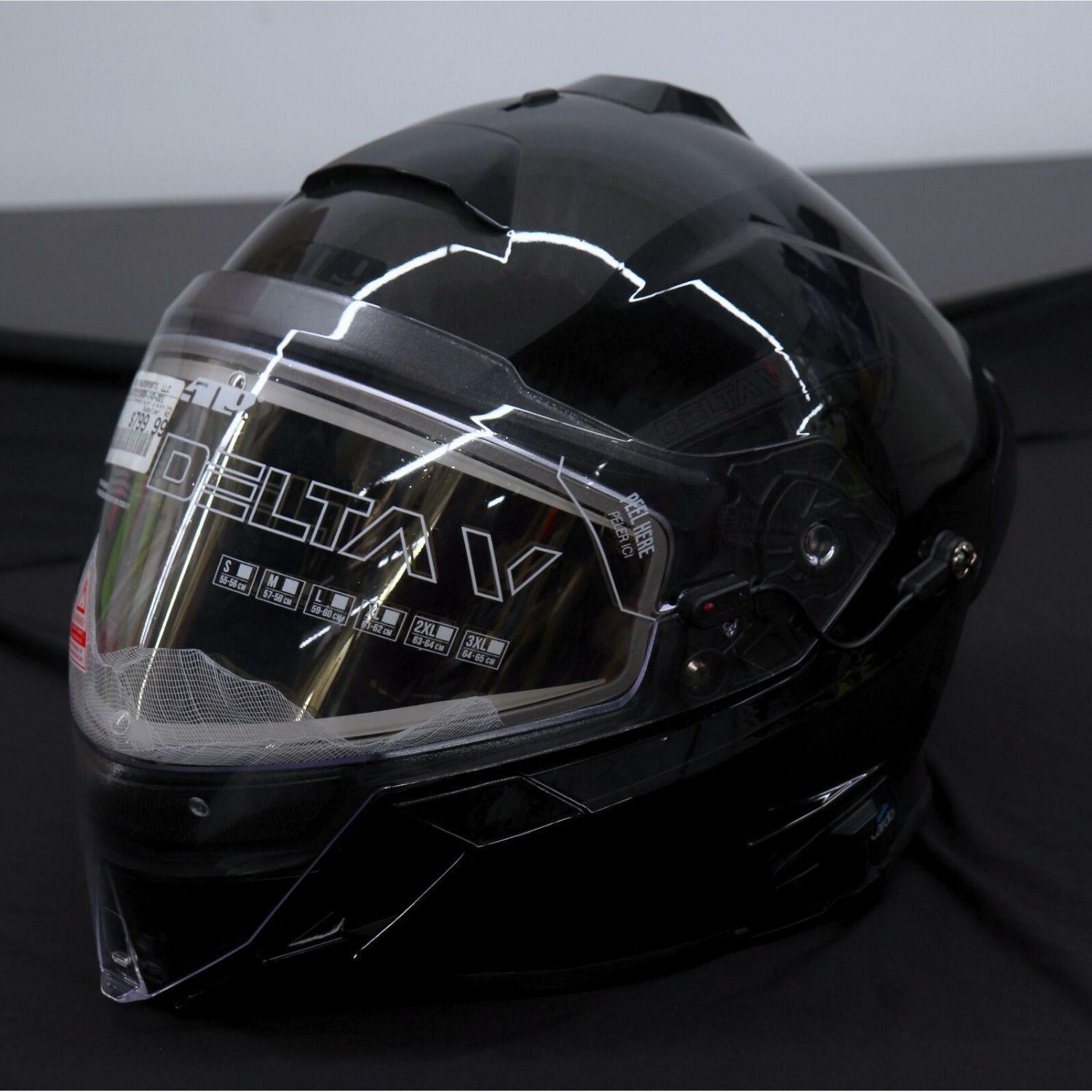 509 Delta V Commander Snowmobile Helmet (Gloss Black Ops - Large) - Open Box