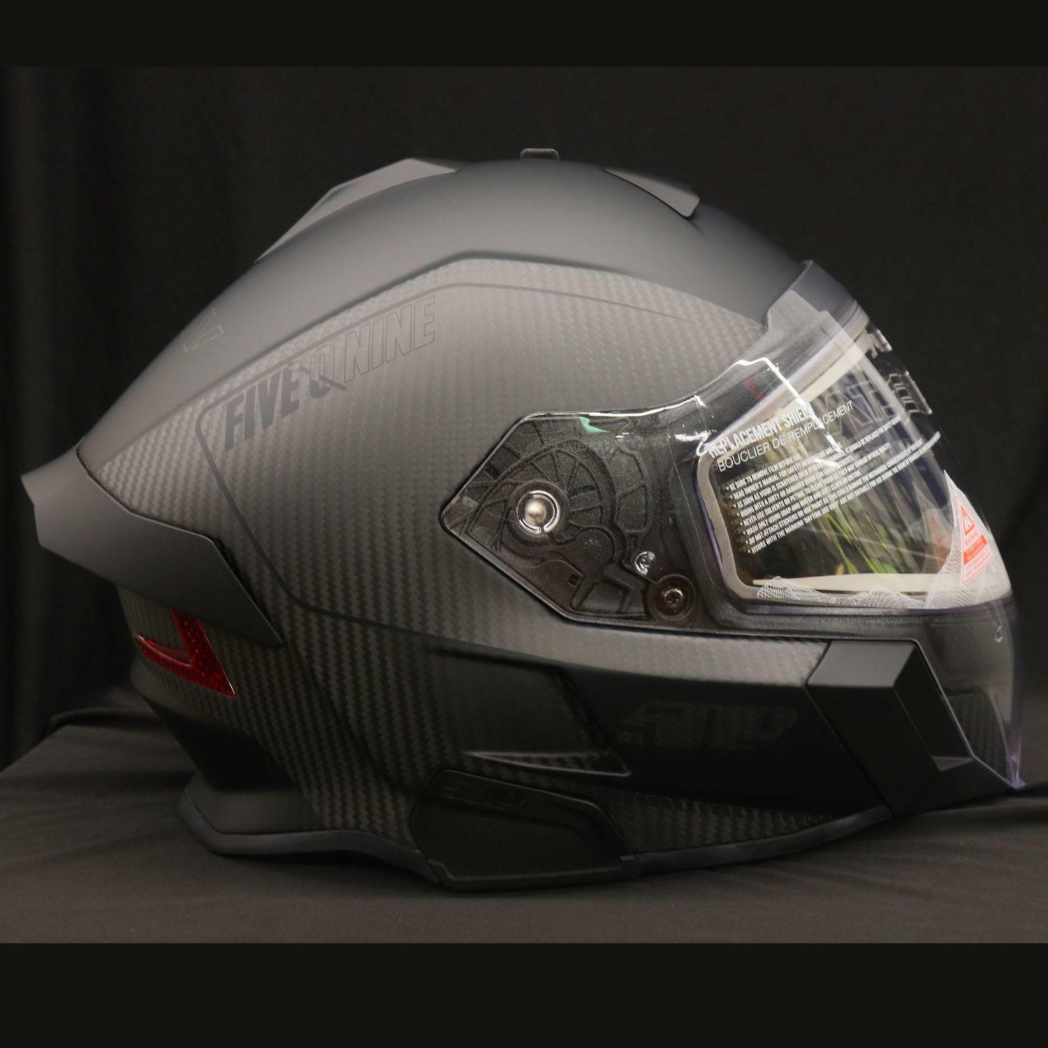 509 Delta V Carbon Ignite Snowmobile Helmet Matte Black Small F01016200-120-001